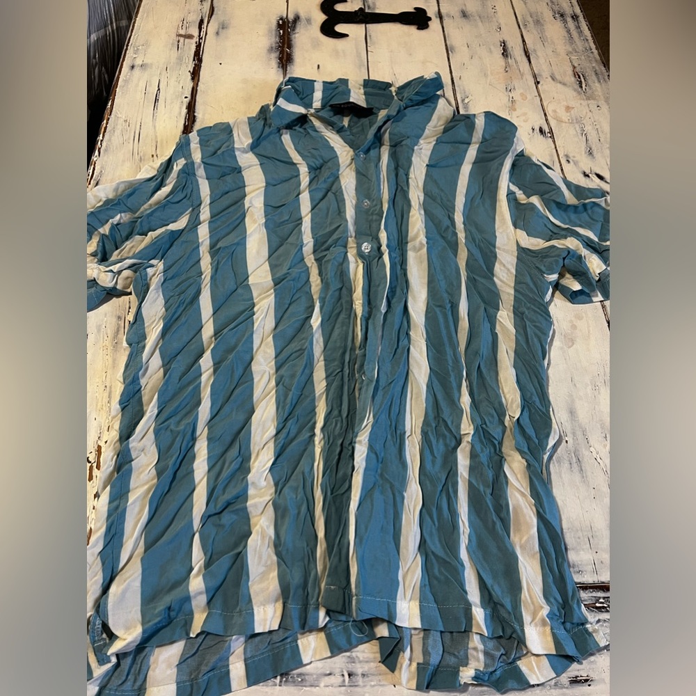 Stripped button down shirt